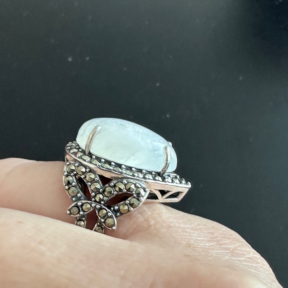 Vintage inspired Moonstone ring size 7 - Picture 7 of 13